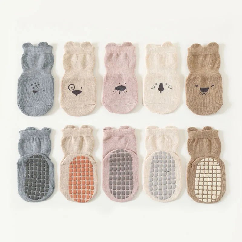 🐾 Calcetines Antideslizantes GIGGLE & COOS – Primeros Pasos Seguros y Adorables 🐾 - Giggle & Coos