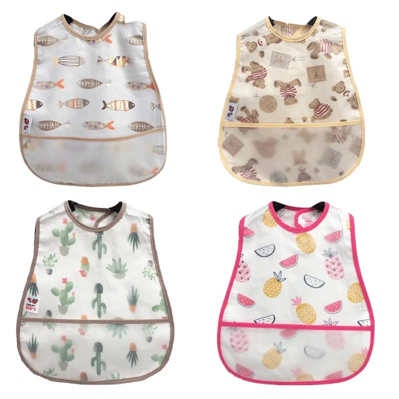 🍼 Babero Impermeable GIGGLE & COOS – Comidas Sin Manchas ni Estrés 🍼 - Giggle & Coos