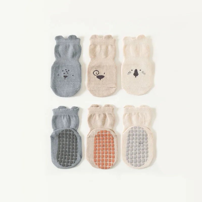 🐾 Calcetines Antideslizantes GIGGLE & COOS – Primeros Pasos Seguros y Adorables 🐾 - Giggle & Coos
