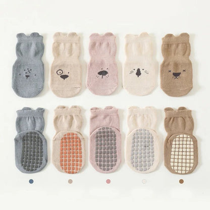 🐾 Calcetines Antideslizantes GIGGLE & COOS – Primeros Pasos Seguros y Adorables 🐾 - Giggle & Coos