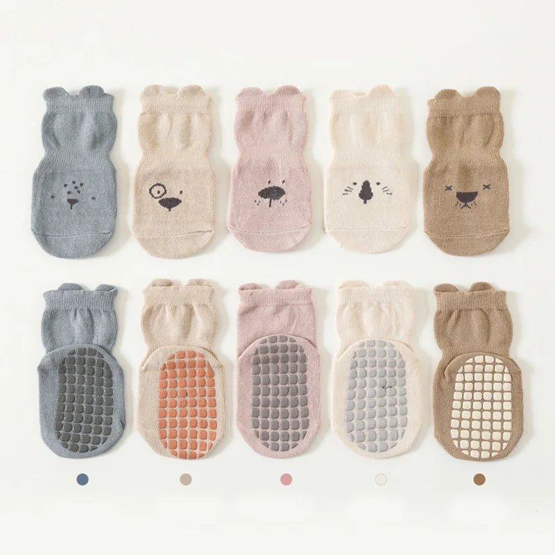 🐾 Calcetines Antideslizantes GIGGLE & COOS – Primeros Pasos Seguros y Adorables 🐾 - Giggle & Coos