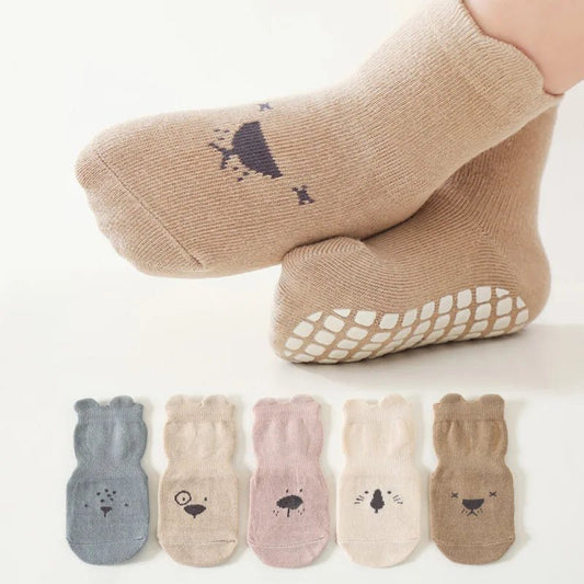 🐾 Calcetines Antideslizantes GIGGLE & COOS – Primeros Pasos Seguros y Adorables 🐾 - Giggle & Coos