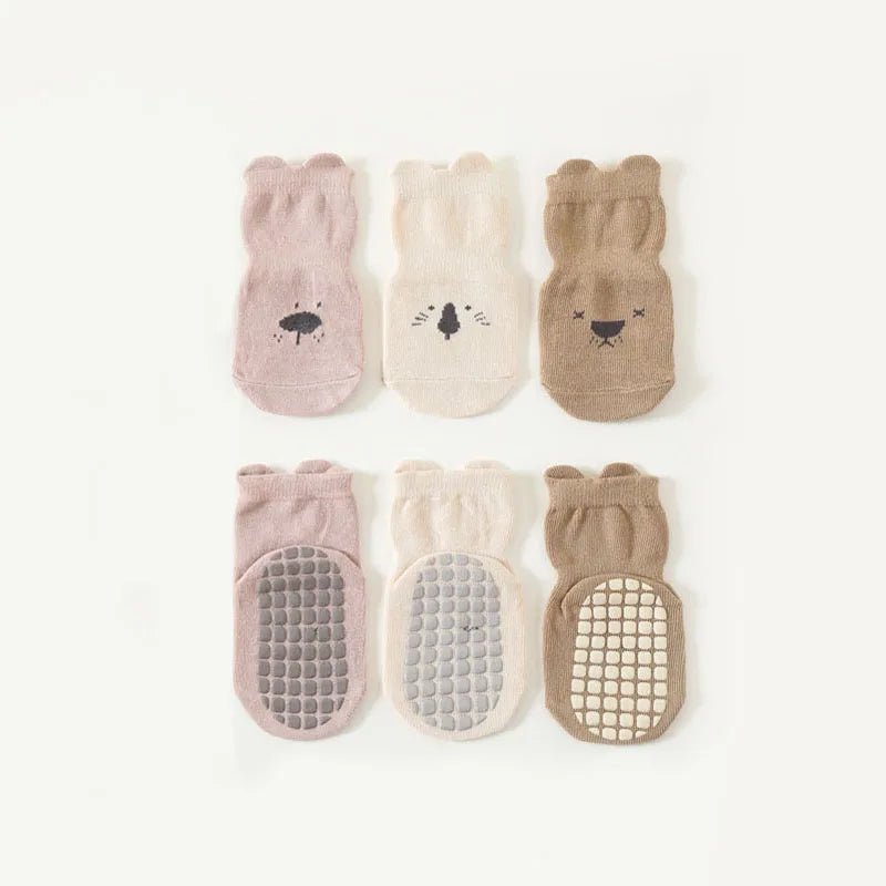🐾 Calcetines Antideslizantes GIGGLE & COOS – Primeros Pasos Seguros y Adorables 🐾 - Giggle & Coos