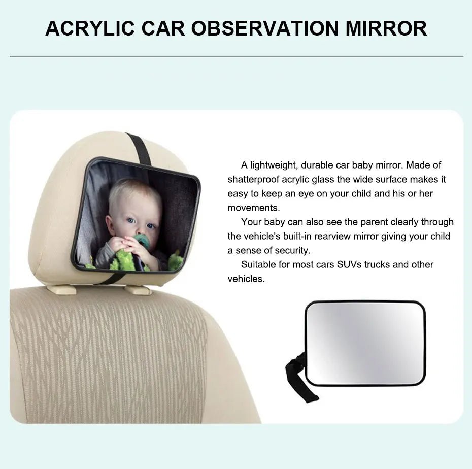 🚗 Espejo Retrovisor GIGGLE & COOS – Viaja Tranquilo Viendo a tu Bebé 🚗 - Giggle & Coos