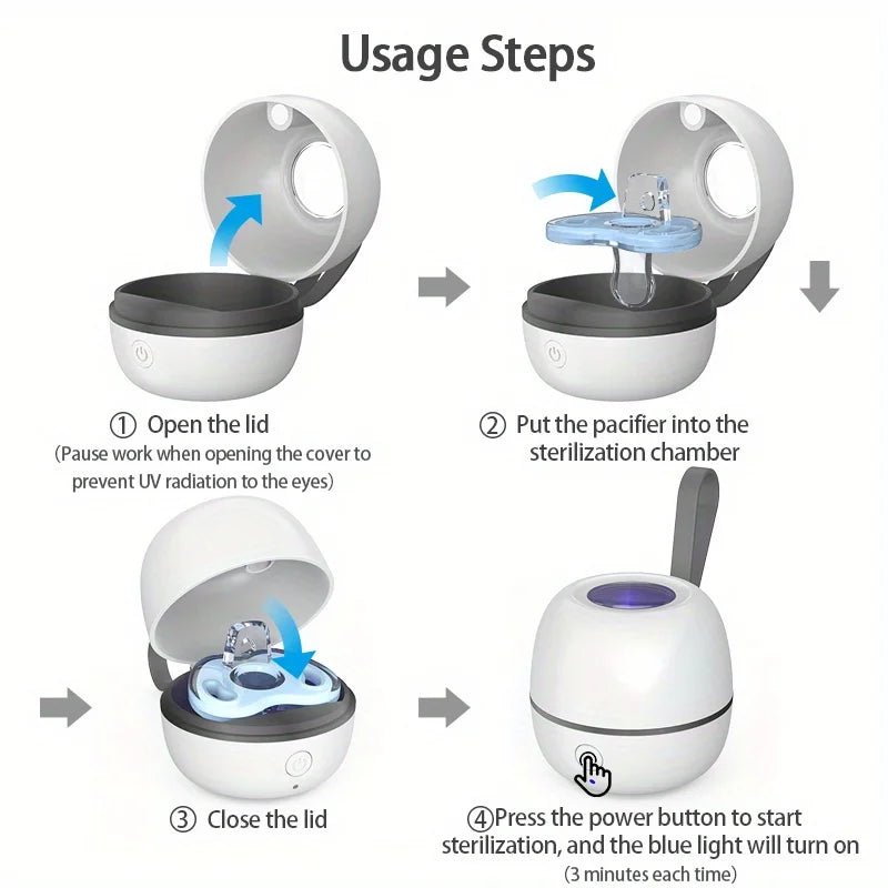 🧼 Esterilizador Portátil GIGGLE & COOS – Higiene Perfecta en 180 Segundos 🧼 - Giggle & Coos