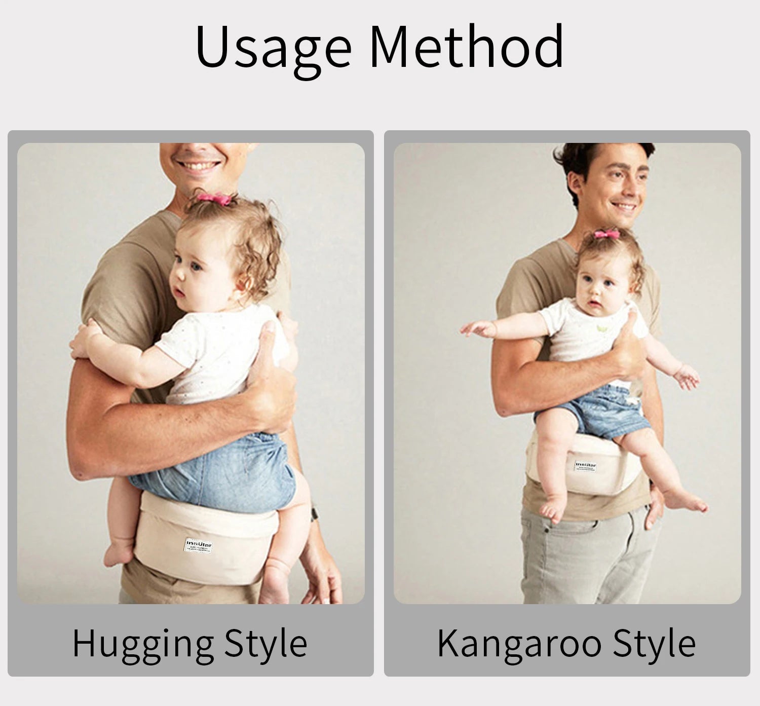 🤱 Portabebés Ergonómico GIGGLE & COOS – Comodidad y Cercanía para Ambos 🤱 - Giggle & Coos