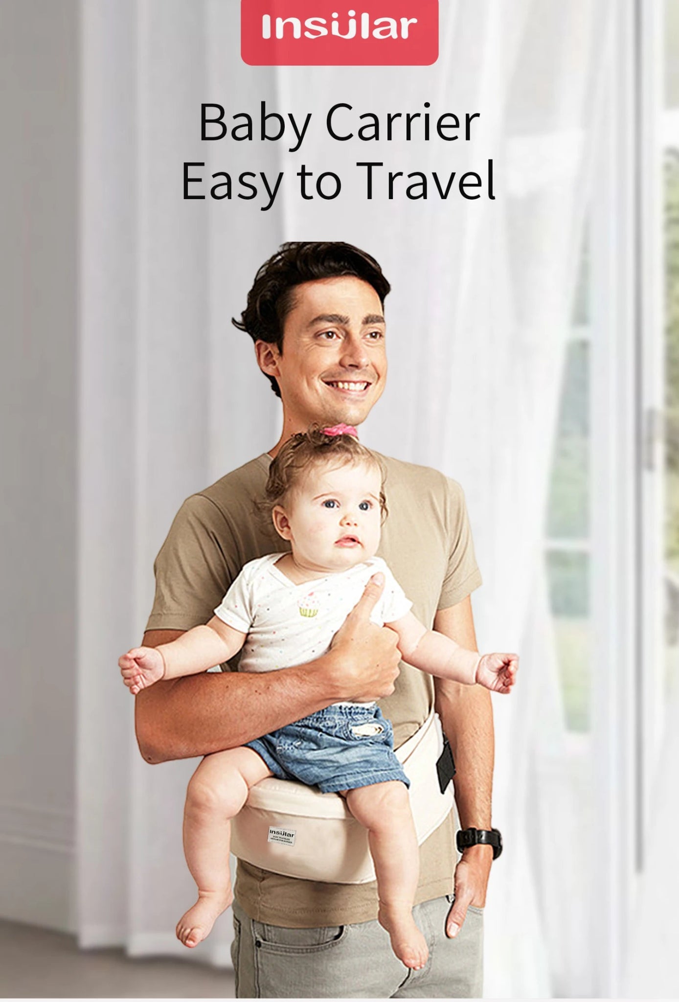 🤱 Portabebés Ergonómico GIGGLE & COOS – Comodidad y Cercanía para Ambos 🤱 - Giggle & Coos